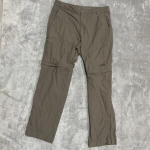 The North Face Pants Men’s 34x30 Convertible Nylon Outdoor Hiking Green Olive